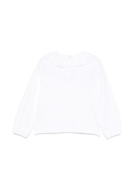 Blusa con colletto plissettato U+E' BY MISS GRANT | UE1624LATTE